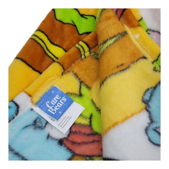 Care Bears Soft Plush Throw Blanket 50" X 70" Polyester Super Soft Hamburgers - Picture 12 of 15